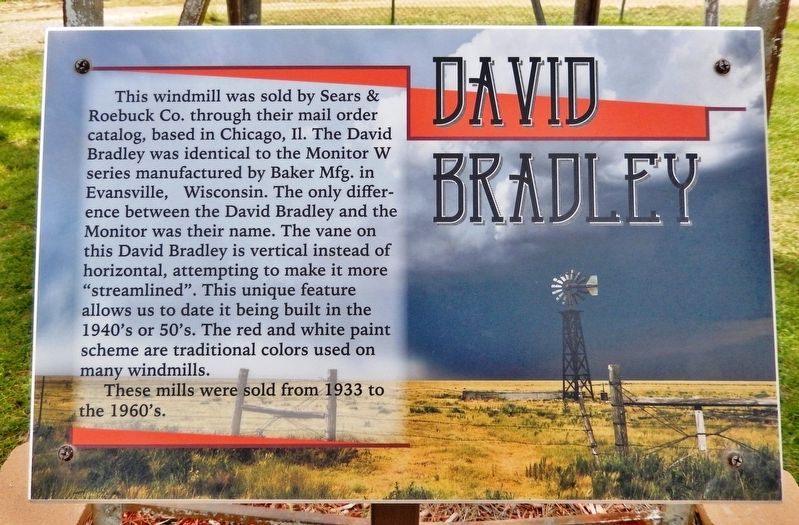 David Bradley Windmill Marker image. Click for full size.