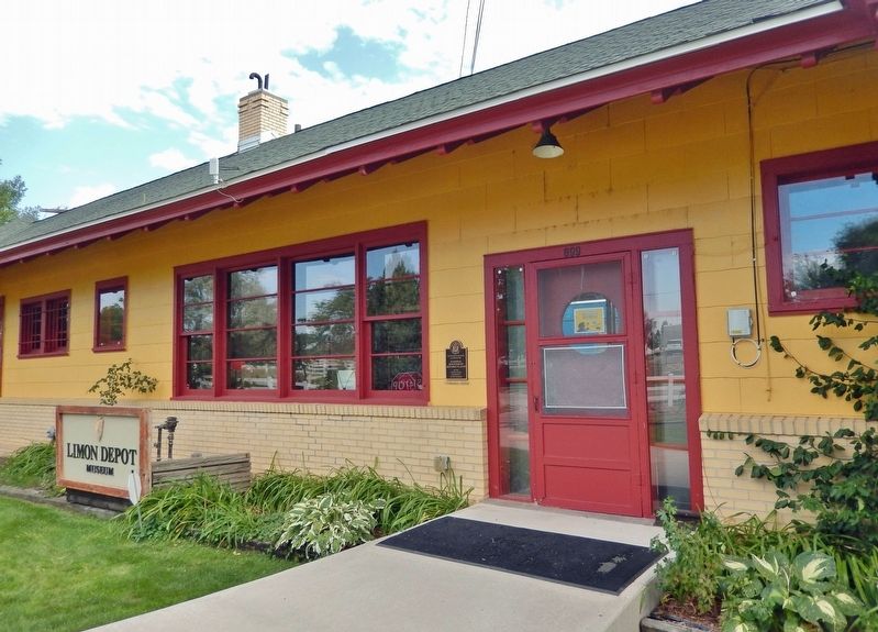 Limon Railroad Depot Marker. Click for full size. Limon Railroad Depot Marker image. Click for full size.