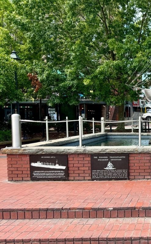 U.S.S. Savannah (AOR 4) Marker (left) image. Click for full size.