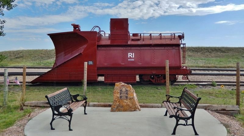 Rock Island Snow Plow No. 95580 Marker. Click for full size. Rock Island Snow Plow No. 95580 Marker image. Click for full size.