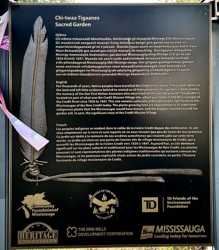 Chi-twaa Tigaanes/ Sacred Garden Marker. Click for full size. Chi-twaa Tigaanes/ Sacred Garden Marker image. Click for full size.