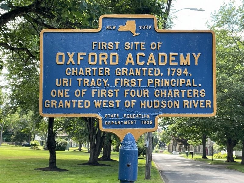 First Site of Oxford Academy Marker. Click for full size. First Site of Oxford Academy Marker image. Click for full size.