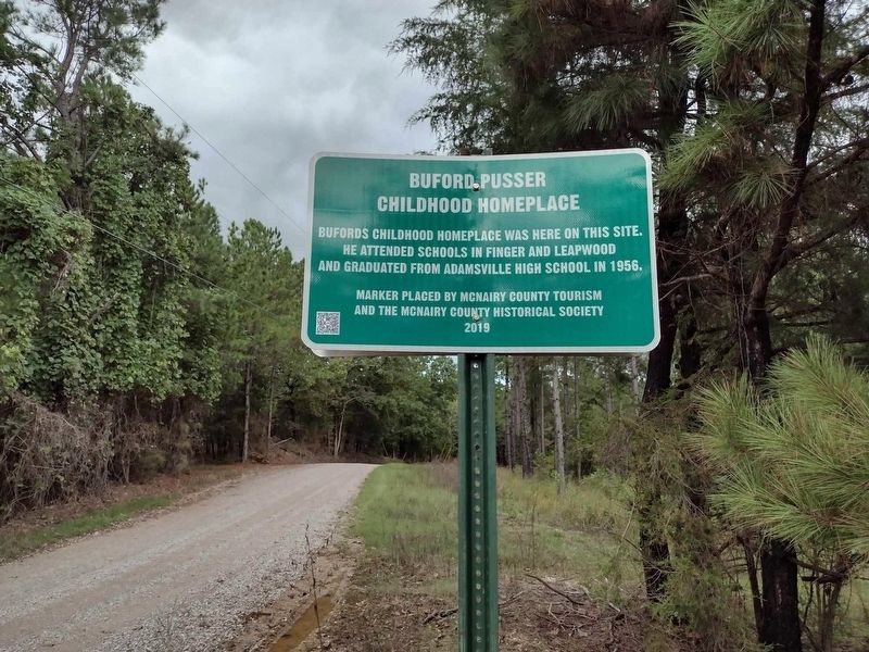Buford Pusser Childhood Homeplace Marker. Click for full size. Buford Pusser Childhood Homeplace Marker image. Click for full size.