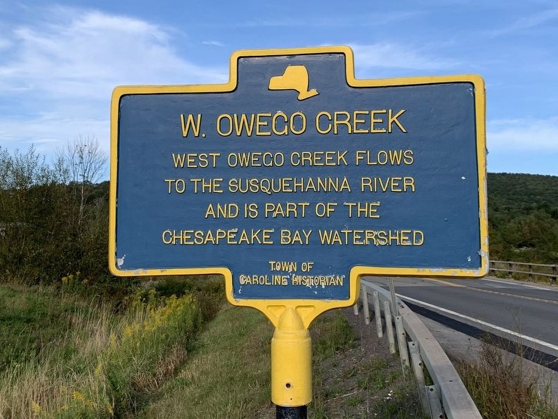 W. Owego Creek Marker image. Click for full size.