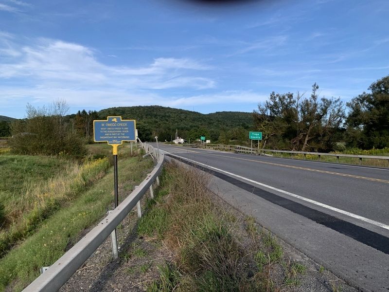 W. Owego Creek Marker image. Click for full size.