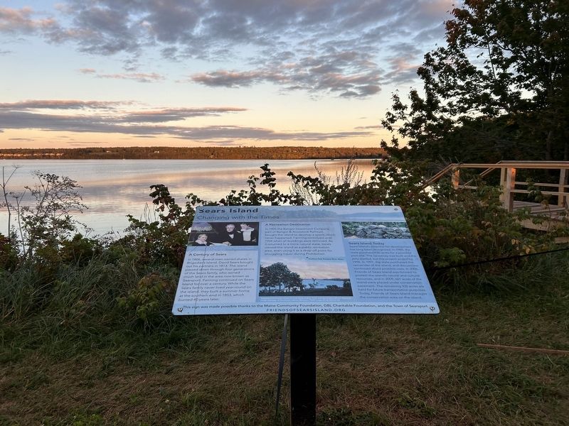Sears Island Marker. Click for full size. Sears Island Marker image. Click for full size.