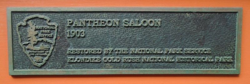Pantheon Saloon Marker. Click for full size. Pantheon Saloon Marker image. Click for full size.