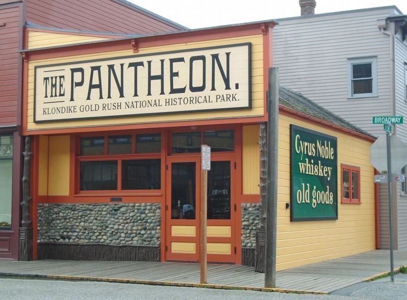 Pantheon Saloon and Marker. Click for full size. Pantheon Saloon and Marker image. Click for full size.