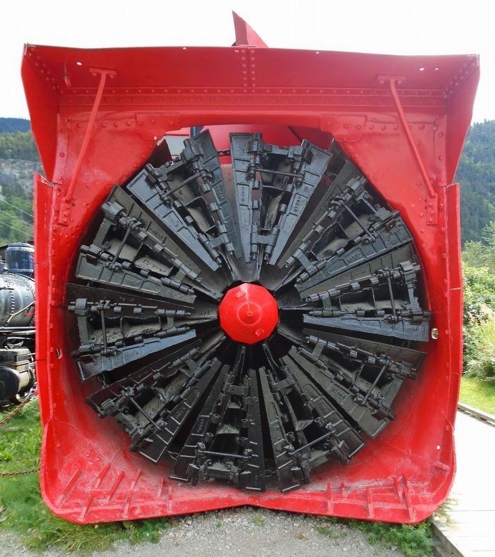Business End of the White Pass Snowplow. Click for full size. Business End of the White Pass Snowplow image. Click for full size.