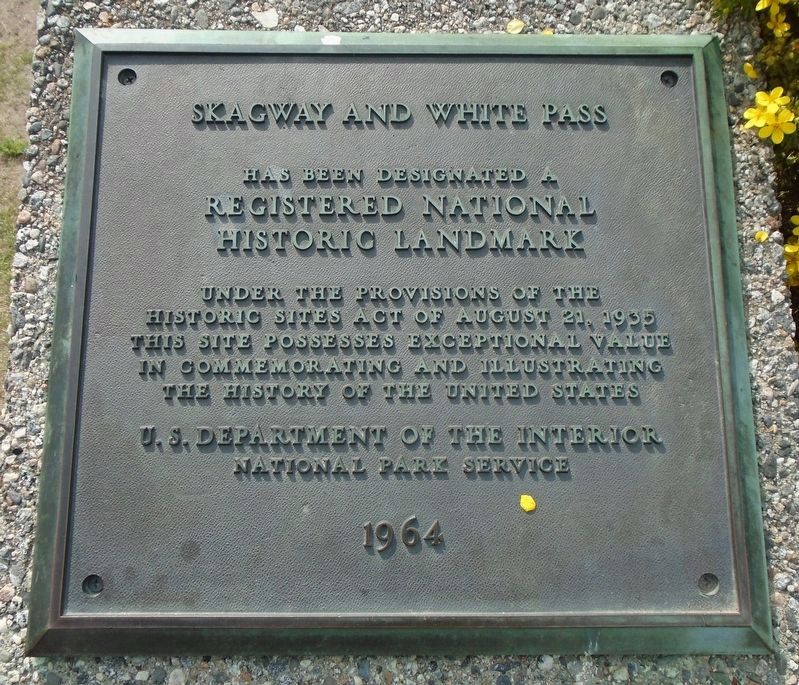 Skagway and White Pass NHL Marker image. Click for full size.