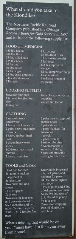 "The most important item on the list is good advice - and plenty of it." Marker detail image. Click for full size.