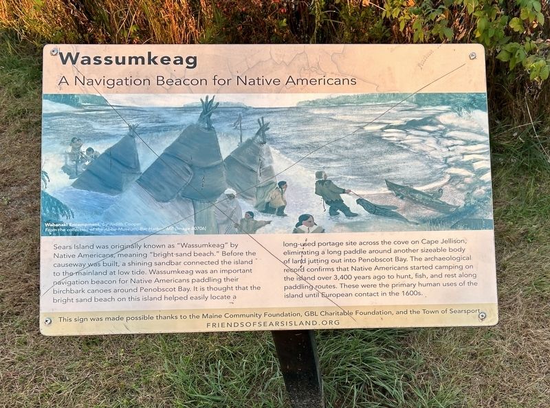 Wassumkeag Marker image. Click for full size.