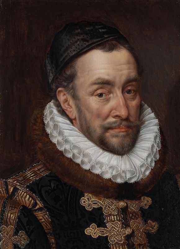 Portrait by Adriaen Thomasz. Key, c. 1570�1584 image. Click for more information.