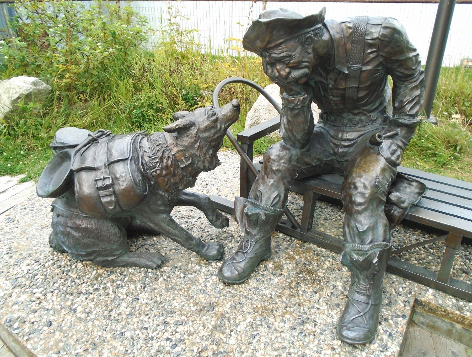 Klondike Stampeder Sculpture image. Click for full size.
