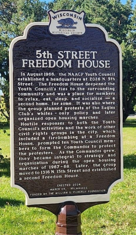 5th Street Freedom House Marker image. Click for full size.