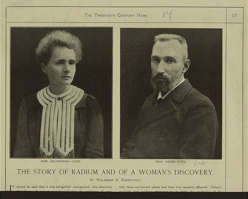 Pierre and Marie Curie. Click for full size. Pierre and Marie Curie image. Click for full size.