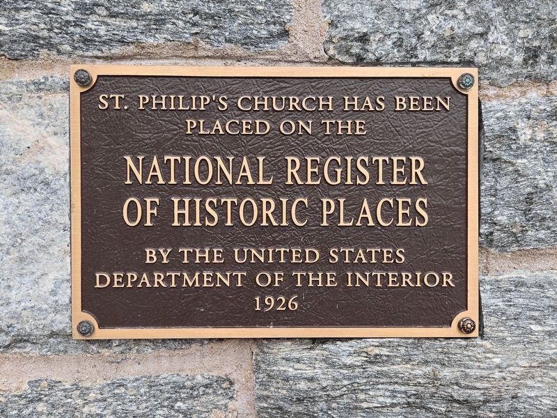 National Register of Historic Places plaque, located to the left of the sanctuary entrance. Click for full size. National Register of Historic Places plaque, located to the left of the sanctuary entrance image. Click for full size.