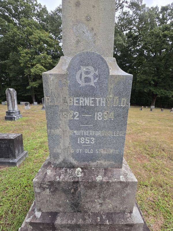 R.L. Abernethy oblesk at Abernethy United Methodist Church cemetery Memorial image. Click for full size.