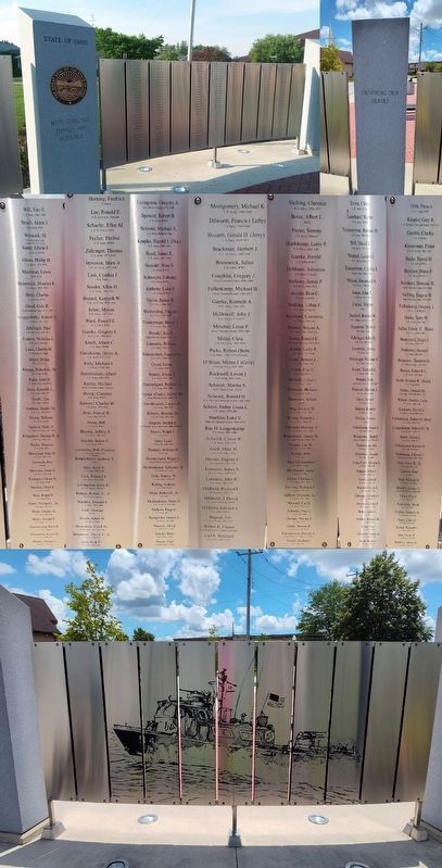 Fort Recovery Veterans Plaza Wall Portion 7 & Pillar 8 image. Click for full size.