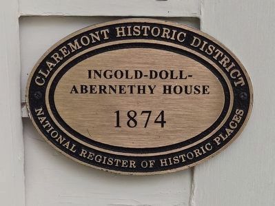 Ingold-Doll-Abernethy House Marker image. Click for full size.