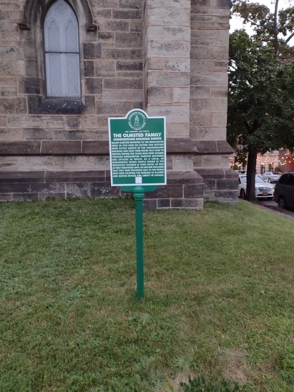 The Olmsted Family Marker. Click for full size. The Olmsted Family Marker image. Click for full size.