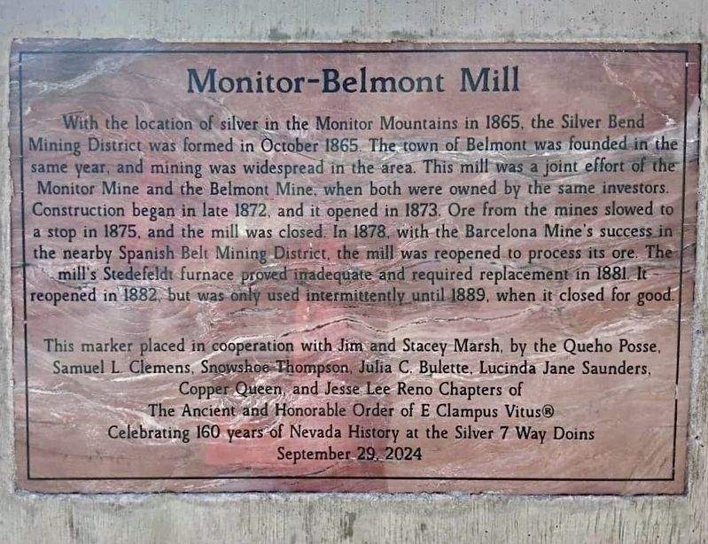 Monitor-Belmont Mill Marker image. Click for full size.