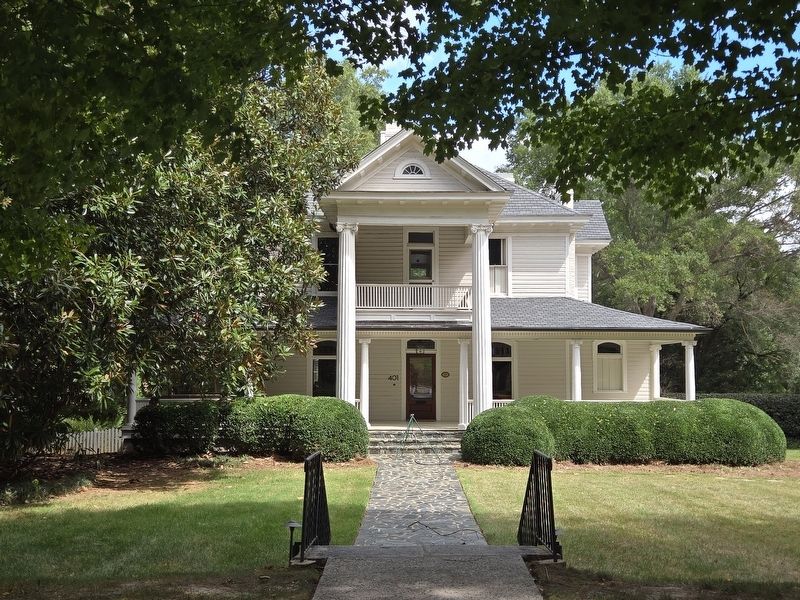 Full view of George W. Hall House. Marker is to the right of the front entrance.. Click for full size. Full view of George W. Hall House. Marker is to the right of the front entrance. image. Click for full size.