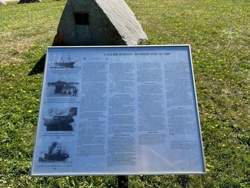 U.S.S. Richmond Marker. Click for full size. U.S.S. Richmond Marker image. Click for full size.
