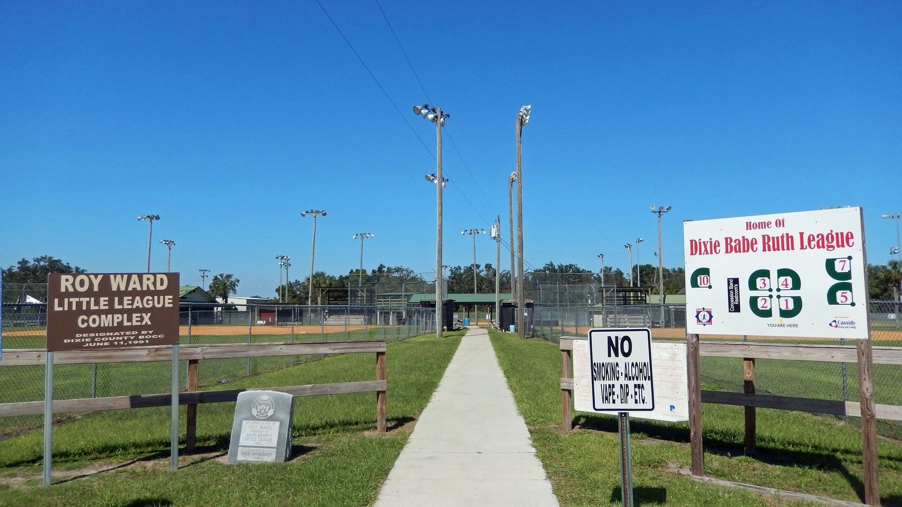 Roy Ward Little League Park Entrance image. Click for full size.