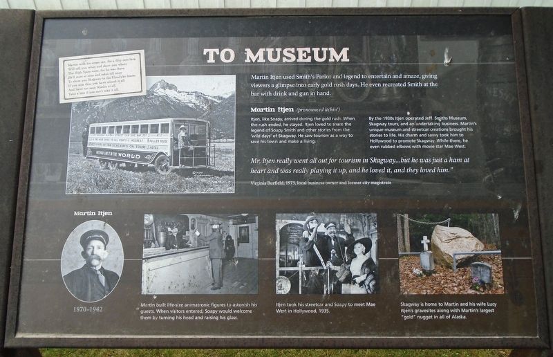 To Museum Marker image. Click for full size.