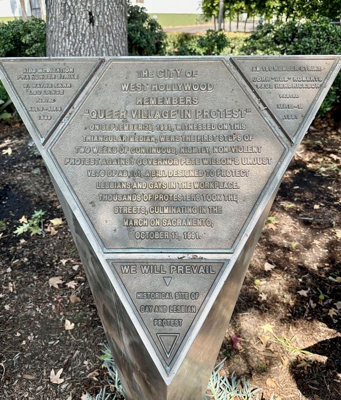 Queer Village in Protest Marker. Click for full size. Queer Village in Protest Marker image. Click for full size.