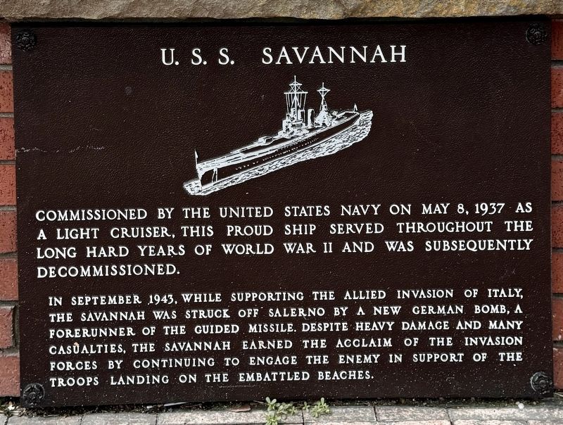 U.S.S. Savannah Marker image. Click for full size.