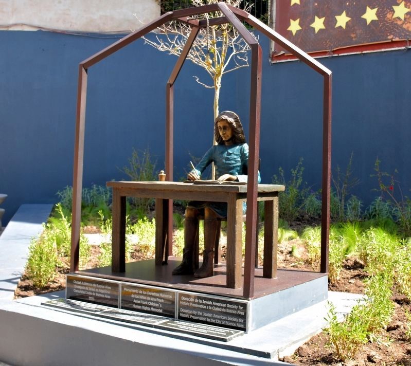 Anne Frank Children's Human Rights Memorial. Click for full size. Anne Frank Children's Human Rights Memorial image. Click for full size.