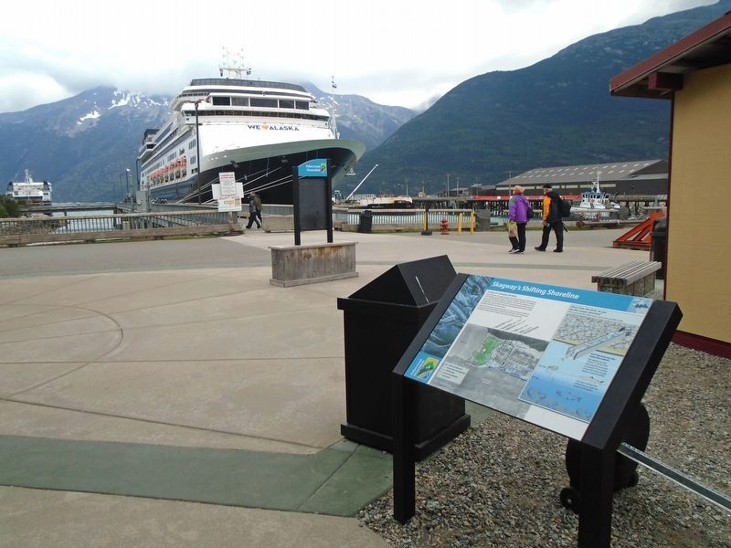 Skagway's Shifting Shoreline Marker image. Click for full size.