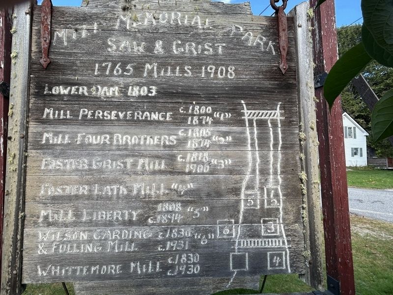Rear Side of Mill Memorial Park Marker image. Click for full size.