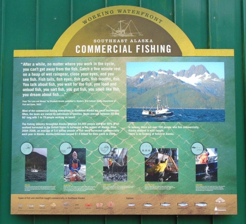 Southeast Alaska Commercial Fishing Marker. Click for full size. Southeast Alaska Commercial Fishing Marker image. Click for full size.