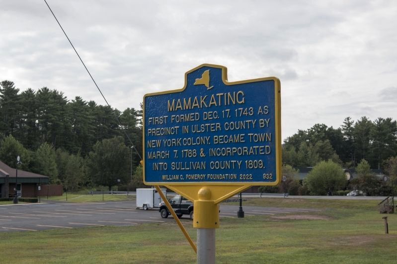 Mamakating Marker. Click for full size. Mamakating Marker image. Click for full size.
