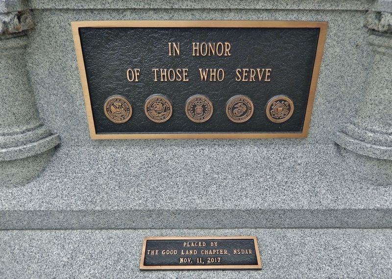 In Honor of Those Who Serve Memorial. Click for full size. In Honor of Those Who Serve Memorial image. Click for full size.