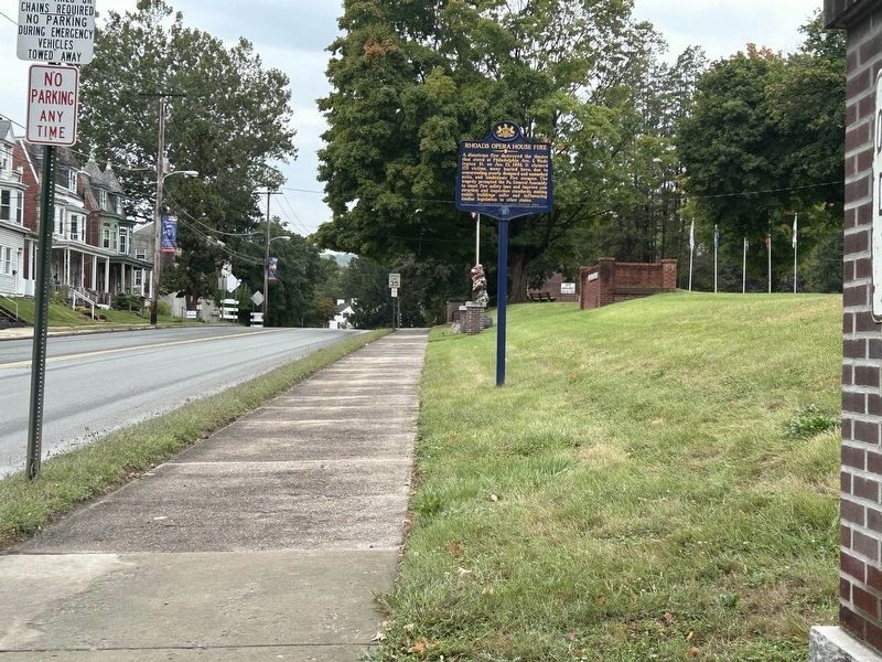 The marker's position on Philadelphia Avenue image. Click for full size.