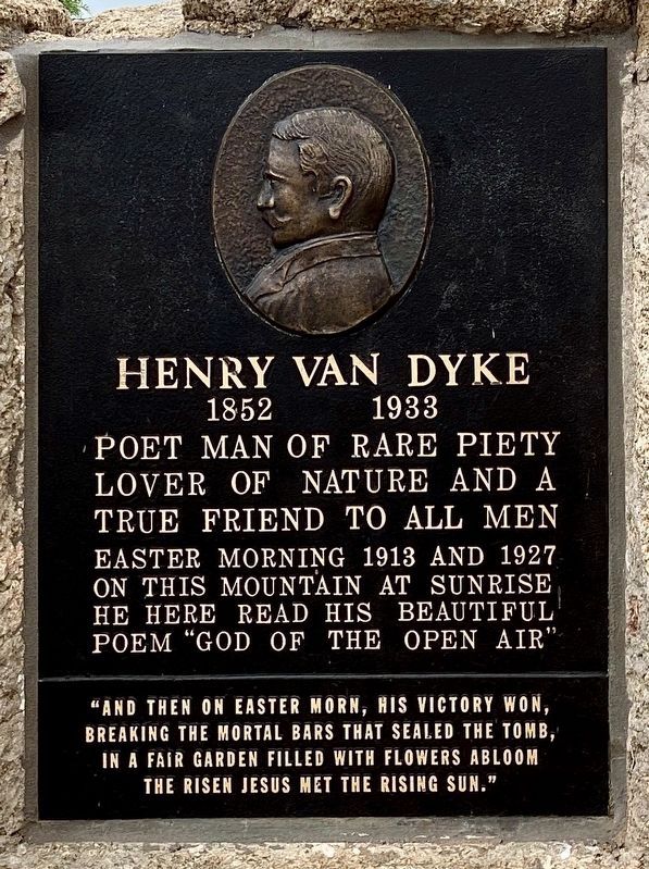 Henry Van Dyke Marker. Click for full size. Henry Van Dyke Marker image. Click for full size.