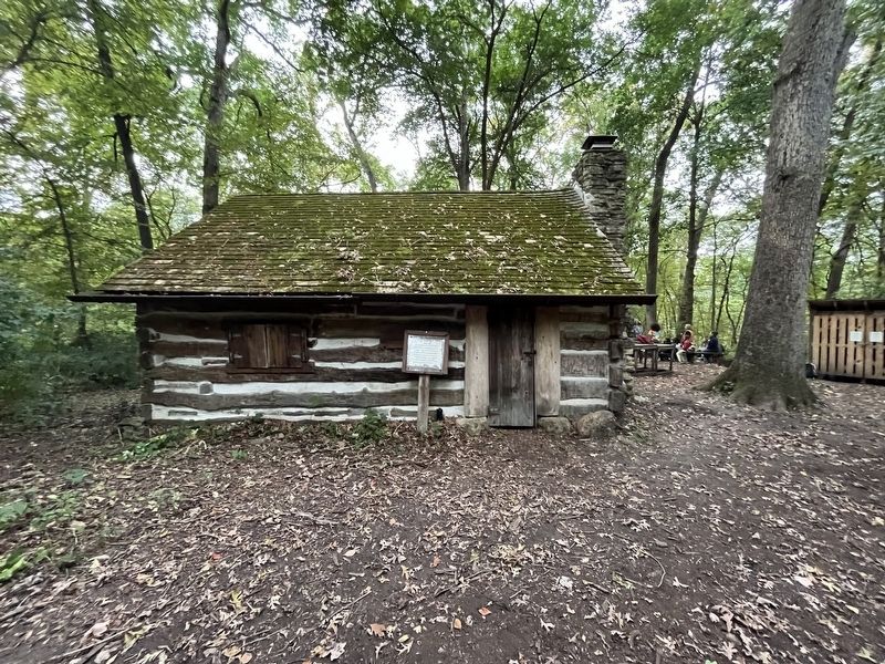 Timber House and Marker image. Click for full size.