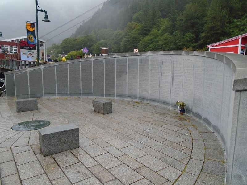Alaska Commercial Fishermen's Memorial in Juneau Marker. Click for full size. Alaska Commercial Fishermen's Memorial in Juneau Marker image. Click for full size.