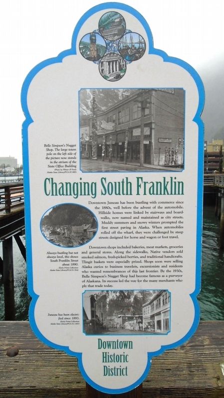 Changing South Franklin Marker. Click for full size. Changing South Franklin Marker image. Click for full size.