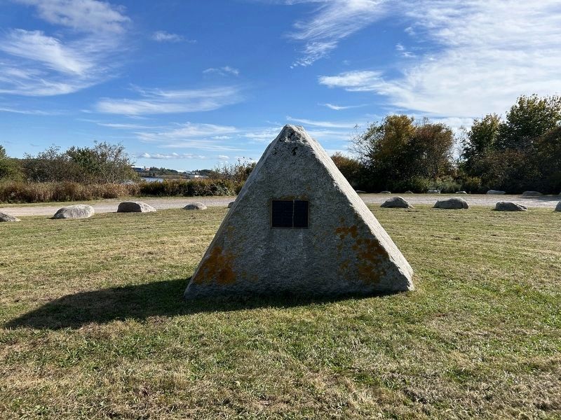 Civil War Ships Burned at Cony Beach Marker. Click for full size. Civil War Ships Burned at Cony Beach Marker image. Click for full size.