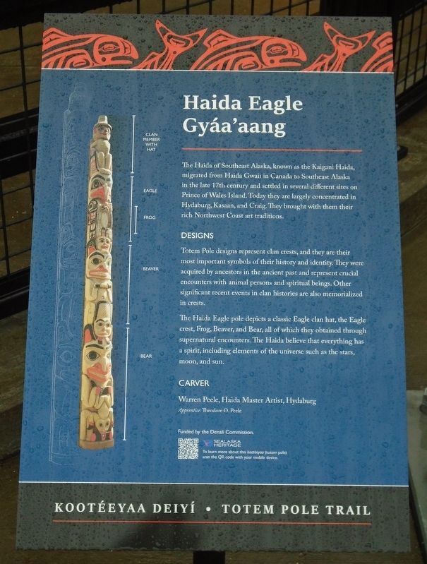 Haida Eagle � Gy�a'aang Marker image. Click for full size.