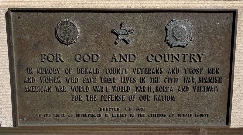 For God and Country Marker. Click for full size. For God and Country Marker image. Click for full size.