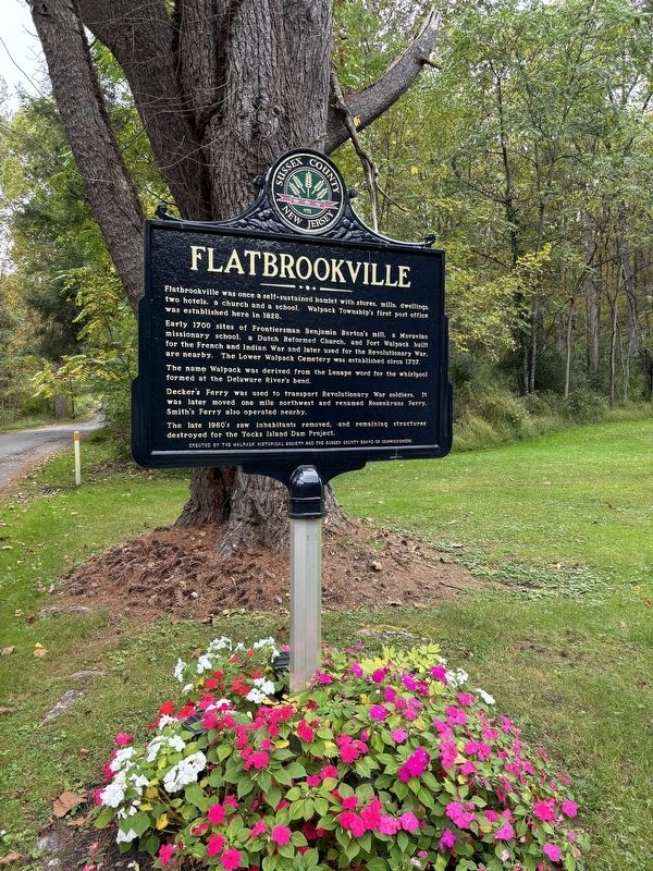 Flatbrookville Marker image. Click for full size.