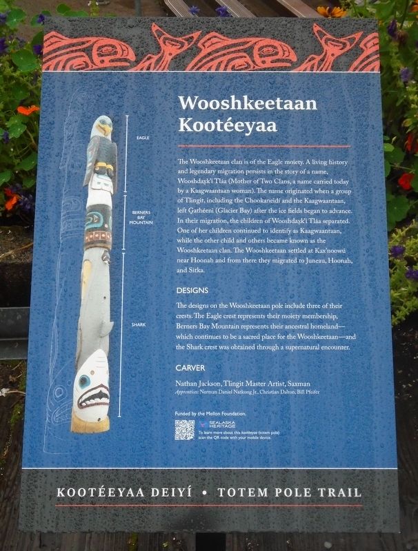 Wooshkeetaan Kootéeyaa Marker. Click for full size. Wooshkeetaan Kootéeyaa Marker image. Click for full size.