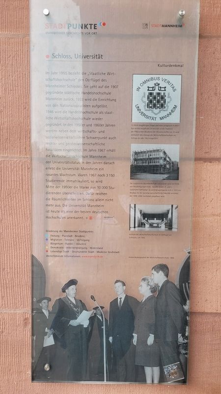 Schloss, Universit�t / Palace, University Marker image. Click for full size.