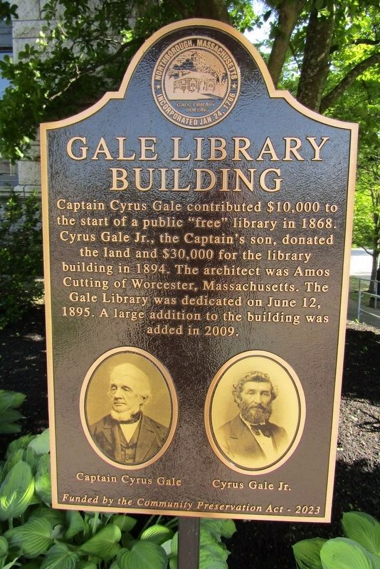 Gale Library Building Marker. Click for full size. Gale Library Building Marker image. Click for full size.